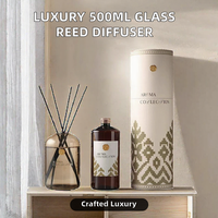 Diffuseur de parfum de luxe en gros 500 ml pour hôtel et maison, huile essentielle d'aromathérapie longue durée, sans alcool, fait main, sans plomb, cadeau