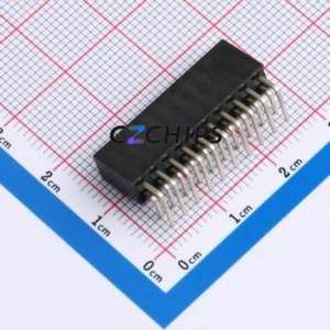 HC-PM254-8.5H-2x10PW Pin Socket Bent Lead Through Hole,P=2.54mm Connector 2x20P 2.54mm 2.54mm Square Hole - Product Image 2