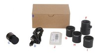 Cámara de microscopio 4K, cámara digital para microscopio de hendidura, microscopio trinocular con enfoque automático, microscopio industrial HD RF4 con cámara y lente 4K