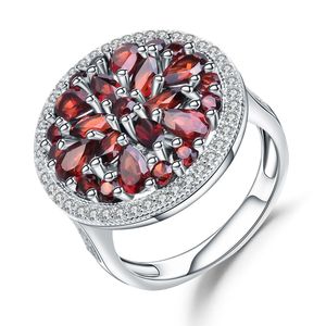 Stock Series 925 Silver Inlaid <b>Crystal</b> Rhinestone Vintage Gemstone <b>Ring</b> High-end Elegant Women's Wedding Hong Kong Factory - Product Image 1