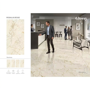 Factory Direct Glossy Porcelain Vitrified Tiles 60x60cm 60x120cm Modern Wall Floor Collection - Product Image 1
