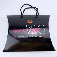 Boîte d'oreiller cadeau avec logo au design tendance et personnalisé pour extensions de cheveux Emballage avec laminage mat/brillant gaufrage fait à la main