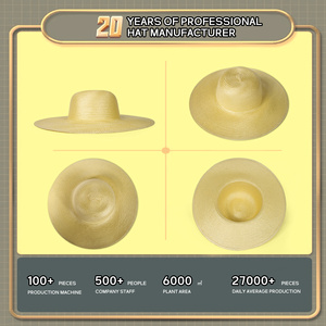 Oem grande cappello di paglia sole per le vacanze da uomo donna pesca Surf Custom palma cappello di paglia spiaggia - Product Image 6