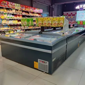 Supermarket Freezer with Sliding Door and Intelligent temperature control