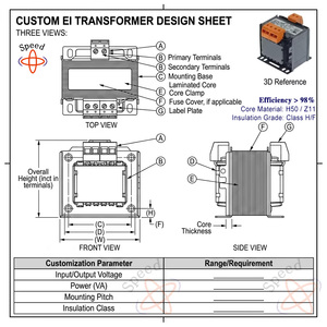 OEM <span class=keywords><strong>Auto</strong></span> 2kva 3kva 4kVa 5kva 25kva 400V a 690V 800V a 690V 690V a 230V Transformador de baja frecuencia reductor - Product Image 2