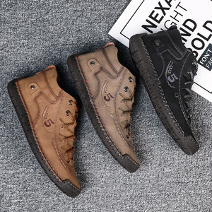 Botas Martin de Alta Calidad para Hombre, Zapatos de Cuero Nuevos para Hombre, Zapatos Deportivos Transpirables, Zapatos de Conducir con Suela Suave - Product Image 3