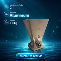Antenne cornet large bande FALAYI 3-6 GHz GPS/GNSS à double polarisation, connectivité femelle, matériau PU aluminium, polarité linéaire 11-13dBi