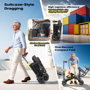 Scooter pliable en alliage de magnésium de 15 kg avec double batterie et charge magnétique, scooter pliable léger <span class=keywords><strong>pour</strong></span> les voyages - Product Image 4