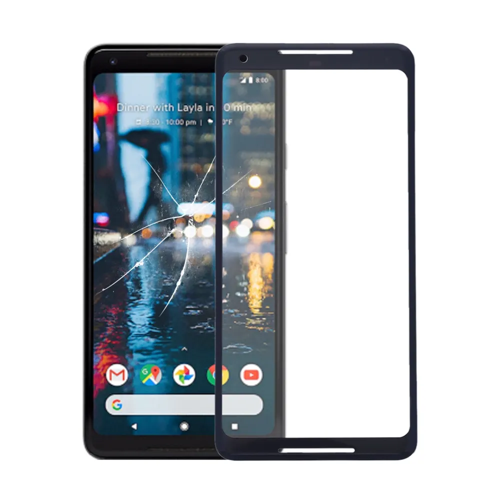 GZM-GooglePixel 2XL/2XL用パーツ携帯電話交換用フロントLCDスクリーンガラスレンズ