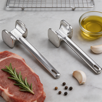 Marteau à viande professionnel en acier inoxydable, outil de cuisine robuste, écologique et durable, accessoire de cuisson