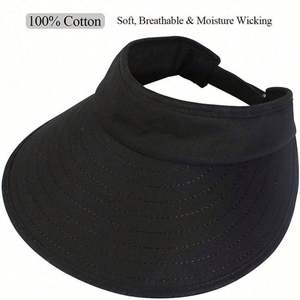 Casquette de golf pour femme avec visière large et incurvée, protection UV, couleurs et logo personnalisables, sports, cyclisme, pêche, plein air, été - Product Image 2