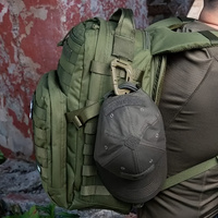 Sac à dos tactique en nylon pour l'extérieur avec fermeture rapide en forme de D et poche pour poche à eau avec porte-clés en plastique pour les excursions en montagne