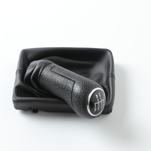 Poignée de levier de vitesse en cuir, 5 ou 6 vitesses, ergonomique, pour Audi A6 A4 A5 Q5 - Product Image 1
