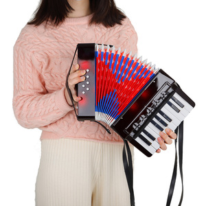 Mini accordéon 17 touches <span class=keywords><strong>8</strong></span> basses en gros, instruments à <span class=keywords><strong>clavier</strong></span> pour enfants, cadeaux jouets - Product Image 3