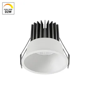 7W flimmer frei COB 2000K-3000K Warmweiß Einstellbar Dim To Warm Down lights Für Hotel Innen beleuchtung