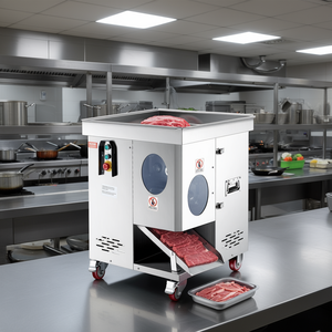 VEVOR Trancheuse à viande professionnelle 1100W en acier inoxydable avec lames électriques de 5 mm pour cuisine et restaurant - Product Image 2