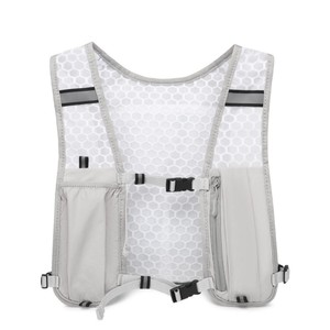 Sac de course réfléchissant taille unique noir et gris clair pour la course nocturne, la randonnée, le cyclisme et le trekking en extérieur - Product Image 2