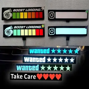 Le plus récent panneau de voiture lumineux Wanted LED gta light Wanted LED autocollants de voiture, autocollants de voiture lumineux, led de fenêtre de voiture, autocollants el glow