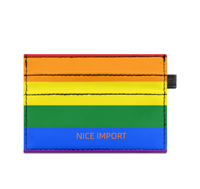 Rainbow (Philadelphia Variant) Schlanker, doppelseitig bedruckter Kartenhalter, tragbarer Kreditkartenhalter aus PU-Leder für Männer und Frauen