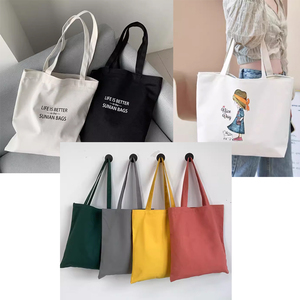 Biểu Tượng Tùy Chỉnh In Sinh Thái Thân Thiện Tái Sử Dụng Hữu Cơ Vải Vải Vải Tote Túi Hàng Tạp Hóa Bông Vai Túi Mua Sắm Với Dây Kéo - Product Image 4