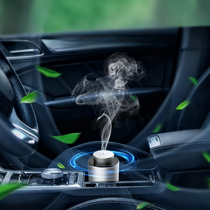Hot Selling Modern Metal Car Mini Essential <b>Oils</b> Fragrance Wireless Rechargeable USB <b>Diffuser</b> Aromatherapy Device 100m3 Coverage - Product Image 1