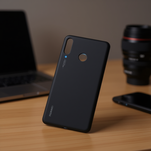 Cover Posteriore in Plastica Nera Anti-Graffio per Huawei P30 Lite, Accessorio per Fotocamera - Product Image 2