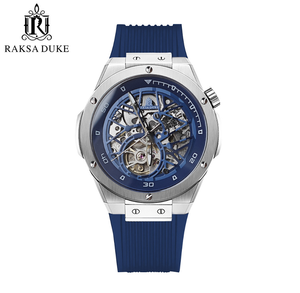 นาฬิกาอัตโนมัติ <span class=keywords><strong>RAKSA</strong></span> DUKE 8661 รุ่นคลาสสิกสำหรับผู้ชาย ดีไซน์เรียบง่าย สไตล์ธุรกิจและลำลอง สายซิลิโคน กันน้ำ นาฬิกาจักรกล OEM ODM - Product Image 3