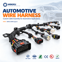 Faisceau de câblage automobile OEM 16-34AWG, assemblage de câbles avec connecteur étanche 2-8 broches pour systèmes électriques de véhicules automobiles