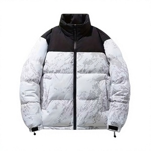 Chaqueta Acolchada Sublimada para Hombre, Ligera, Cálida, Impermeable, con Capucha, para Invierno, Viajes, Uso Diario y Casual - Product Image 1