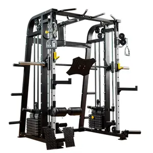 Source Factory Strength Training Multifunctional All In 1 Machine Home Gym Equipment Smith Machine For Sale