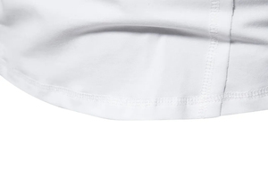 Camiseta de manga corta de verano personalizada para hombre talla grande 95% algodón 5% Spandex costura línea empalme camiseta personalizable - Product Image 4