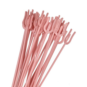 Horquilla de Plástico <span class=keywords><strong>Roja</strong></span> Larga para Flores, Clip para Tarjetas de Felicitación, Suministros para Floristería - Product Image 2