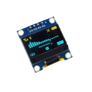 Module d'affichage LCD PMOLED 0,96 pouce 128x64 SPI bleu jaune blanc STM32/51/Routine - Product Image 2