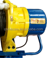 Treuil électrique industriel 1/2 tonnes robuste avec câble métallique 220/440V, treuil électrique ca 3 phases 1100lbs 500kg