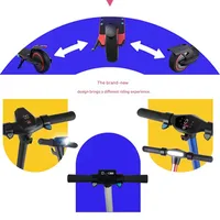 Trottinette électrique rechargeable pour enfants, 130W, lumière LED de 6,3 pouces, 2 roues, étanche IPX4, pour enfants de 4 à 15 ans