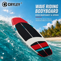 CAYLEY Planche de surf légère et portable pour la plage, durable, pour la pratique du surf et des sports nautiques en mer pour adultes et enfants