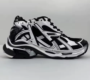 Baskets décontractées de luxe à lacets pour hommes et femmes, haute qualité, originales, pour la course et la marche, semelle intermédiaire en caoutchouc, toutes saisons, logo, maille - Product Image 1