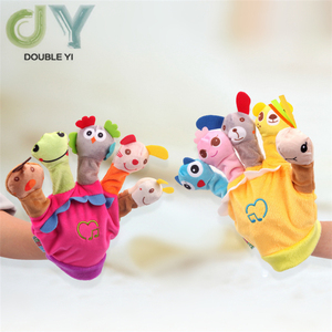 Juguete de Consuelo para Bebés, Marioneta de Mano de 5 Dedos al por Mayor/ Accesorios Creativos para Contar Historias a Bebés, Guantes de Muñeca de Mano - Product Image 1
