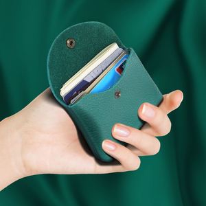 Portefeuille en cuir véritable pour femme avec pince à billets et fermeture éclair pour pièces d'argent et cartes, livraison gratuite - Product Image 2