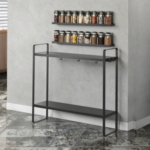 Organizador de Especias Metálico de Doble Nivel, Moderno, Multifuncional, con 20 Bolsillos - Product Image 3