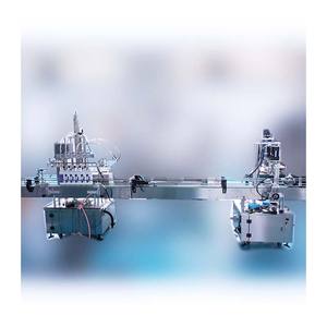 Máquina automática de llenado de líquido de vinagre de licor desinfectante de manos con Alcohol para la industria química con equipo de etiquetado de tapado - Product Image 6