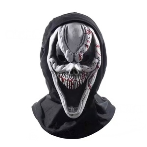 Maschere per Feste di Halloween Fantasma di Scream Divertente Tristo Mietitore Teschio Terrificante Maschera di Saw L'Enigmista e Alba dei Morti Viventi in Lattice - Product Image 6