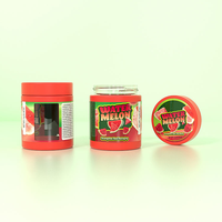 Pot en verre anti-odeur de 1 oz, 2 oz, 3 oz, 4 oz, avec bouchon résistant aux enfants, couvercle CR, récipient de stockage, étiquette personnalisée disponible