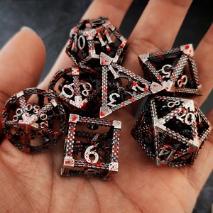 Kim loại DND rỗng xúc xắc đặt coc cthulhu mythos Hội Đồng Quản trị trò chơi xúc xắc RPG rỗng xúc xắc - Product Image 6