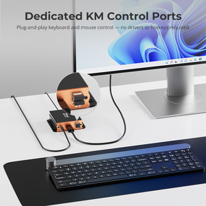 Extensor KVM TESmart 300m 8K DP sobre Fibra, Compatible con HDCP 2.2, con Puerto de Audio USB para Sala de Control, Centro de Datos, Estudio - Product Image 6