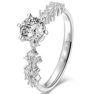 Anello Romantico a Forma di Stella per Donne, Elegante Accessorio per Feste, Matrimoni e San Valentino - Product Image 1