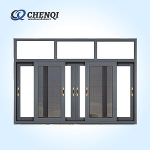 Fenêtres coulissantes en aluminium à économie d'énergie CHENQI avec <span class=keywords><strong>double</strong></span> <span class=keywords><strong>vitrage</strong></span> pour une utilisation domestique afin de réduire les coûts de chauffage - Product Image 1