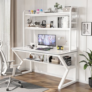 Gamer bàn nghiên cứu máy tính bàn với kệ sách - Product Image 5