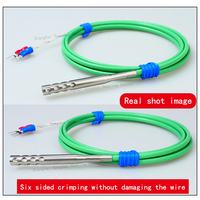 Sonde de température de four à thermocouple de type K, sonde de température haute sensibilité à joint de soudure apparent Pt100