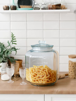 Grand pot de stockage en verre Etolies avec couvercle en arachides, récipients de stockage des aliments en verre de 183oz, boîtes de cuisine.